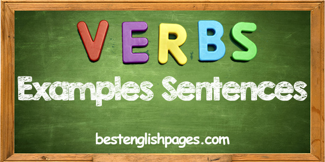 verb examples sentences
