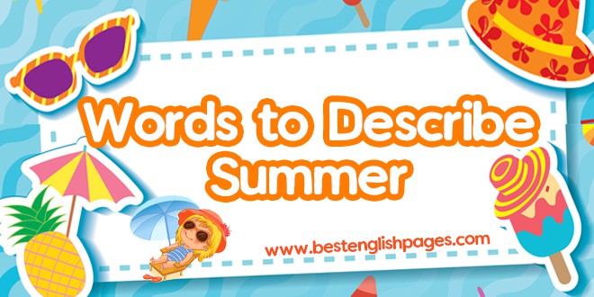 What Are Words to Describe Summer? 600+ Words That Best Describe Summer Time