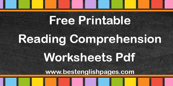 Best 4 Free Printable Reading Comprehension Worksheets Pdf: Reading Comprehension Passages