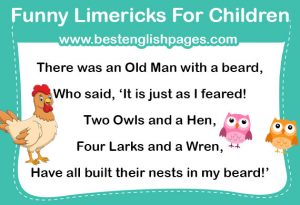 Best 12 Funny Limericks For Children By Edward Lear: Amazing Limericks 