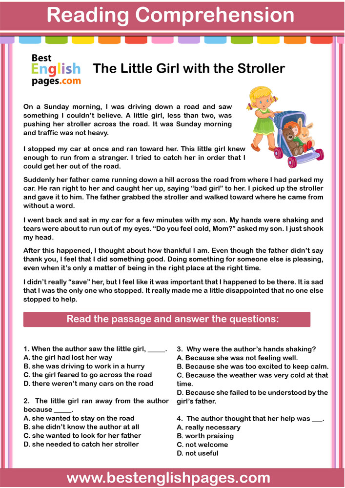 free reading comprehension worksheets pdf best 4 esl printable reading passages with qusetions