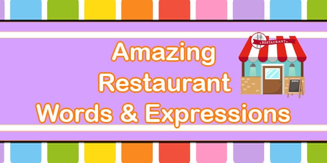 At the Restaurant Vocabulary