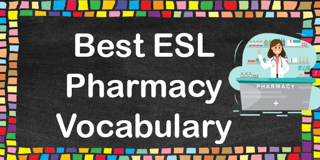 Best ESL Pharmacy Vocabulary Pdf English ESL Pharmacy Worksheets