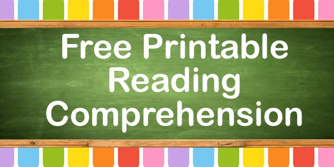 Best Printable Reading Comprehension Worksheets PDF Free