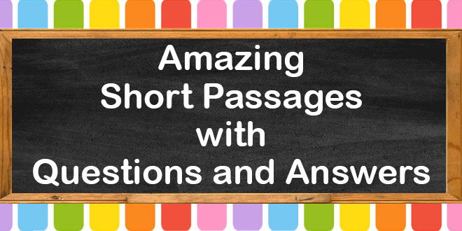 Amazing 17 Short Passages with Questions: Huge Free Reading Comprehension Passages Pdf to Download