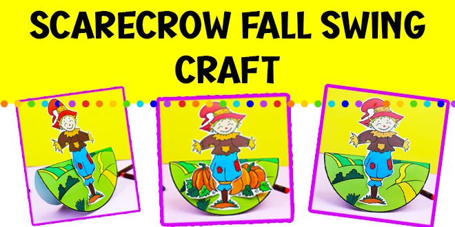 Printable Scarecrow Craft Template: 2 EASY Paper Scarecrow Craft Templates Autumn Craft Activities For Preschoolers